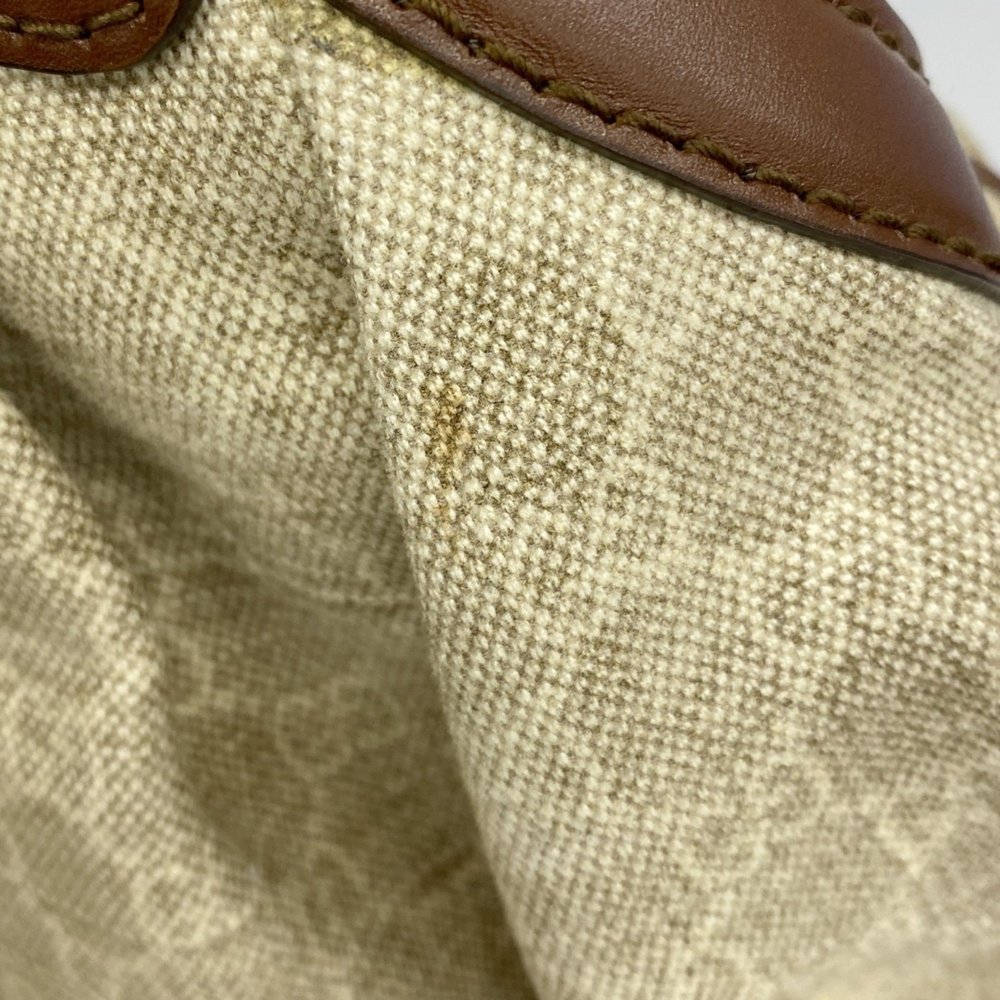 Gucci Handbag 211944 Canvas Brown Beige Champagne Women's - Picture 10 of 14